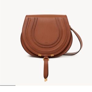 Chloe Marcie Saddle Bag in Grained Leather
